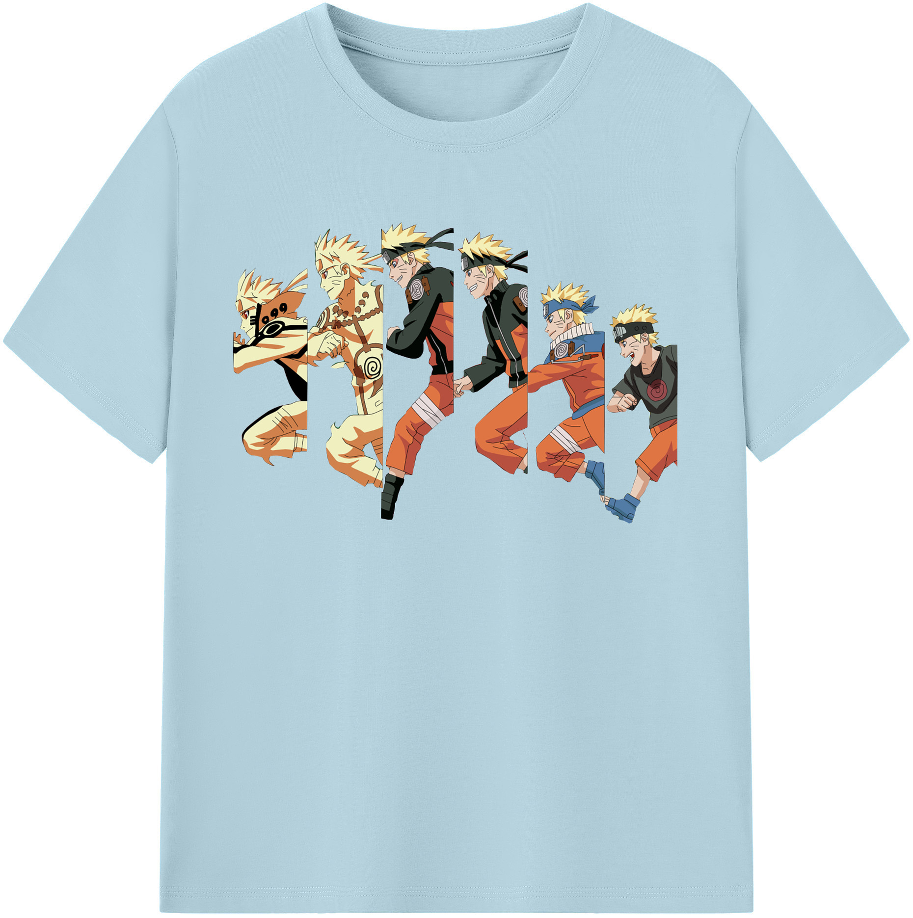 （画像用） NARUTO -ナルト- うずまき ナルト Uzumaki Naruto 綿100％半袖Tシャツ（フロントプリント）